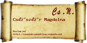 Császár Magdolna névjegykártya