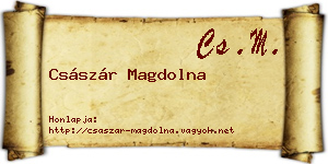 Császár Magdolna névjegykártya